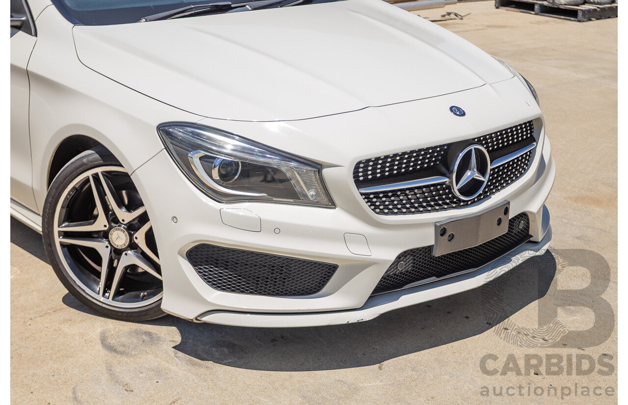 10/2014 Mercedes-Benz CLA200 117 4D Coupe Calcite White Turbo 1.6L