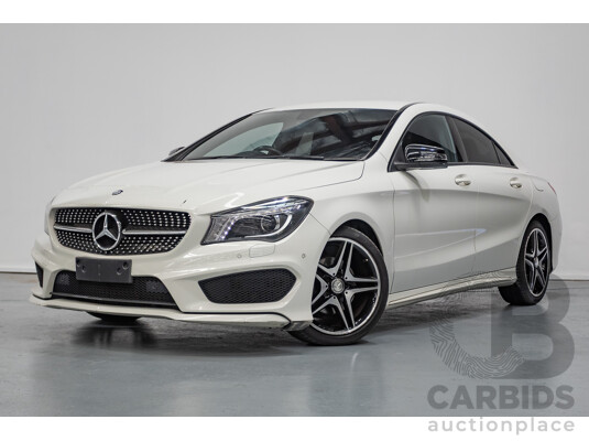 10/2014 Mercedes-Benz CLA200 117 4D Coupe Calcite White Turbo 1.6L