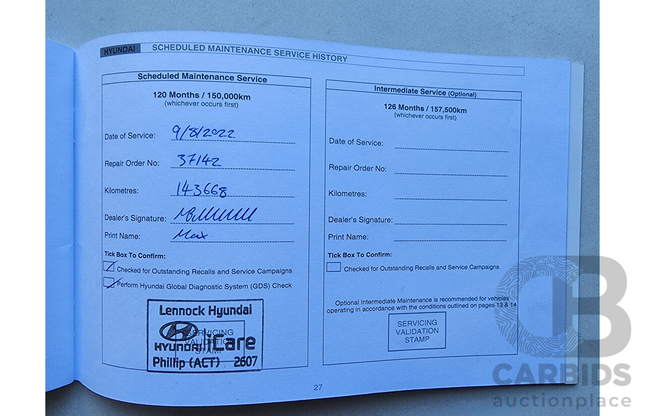 1/2013 Hyundai Ix35 Highlander (awd) LM MY11 4d Wagon Red 2.0L