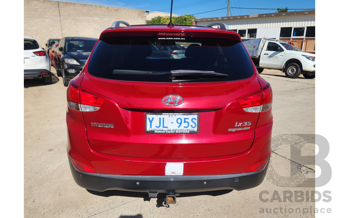 1/2013 Hyundai Ix35 Highlander (awd) LM MY11 4d Wagon Red 2.0L