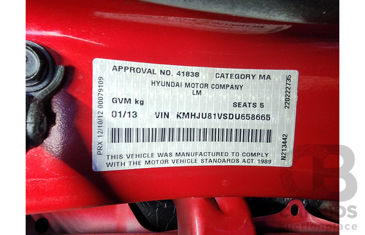1/2013 Hyundai Ix35 Highlander (awd) LM MY11 4d Wagon Red 2.0L