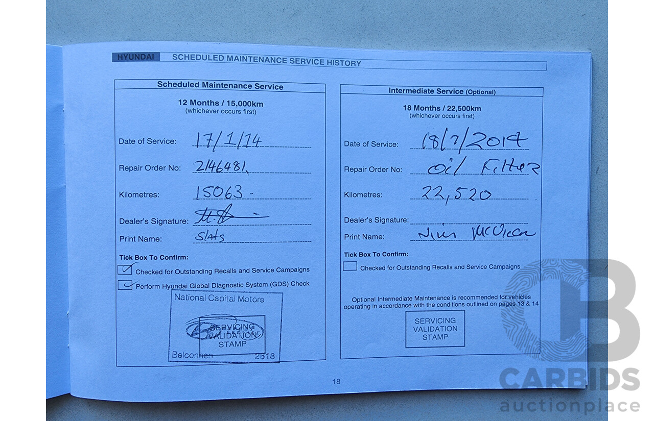 1/2013 Hyundai Ix35 Highlander (awd) LM MY11 4d Wagon Red 2.0L