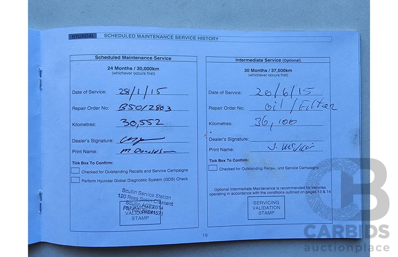 1/2013 Hyundai Ix35 Highlander (awd) LM MY11 4d Wagon Red 2.0L