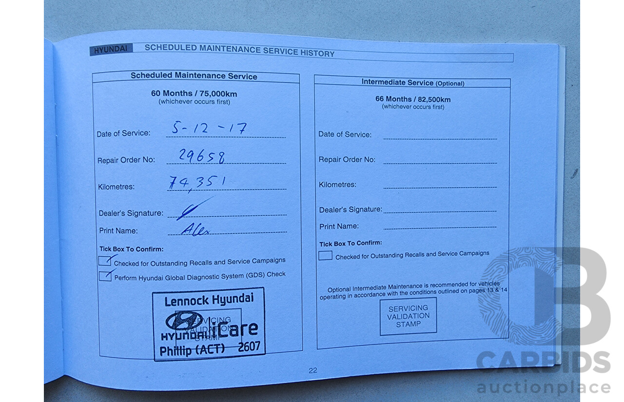 1/2013 Hyundai Ix35 Highlander (awd) LM MY11 4d Wagon Red 2.0L