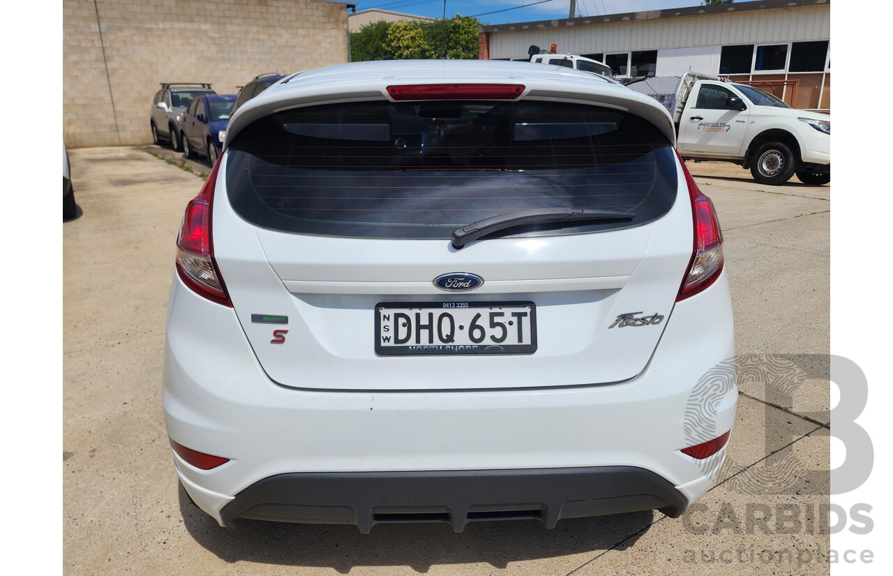 4/2016 Ford Fiesta Sport WZ 5d Hatchback White 1.0L