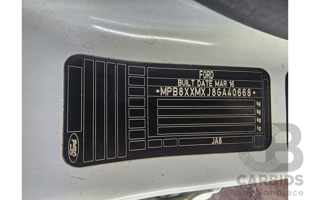 4/2016 Ford Fiesta Sport WZ 5d Hatchback White 1.0L