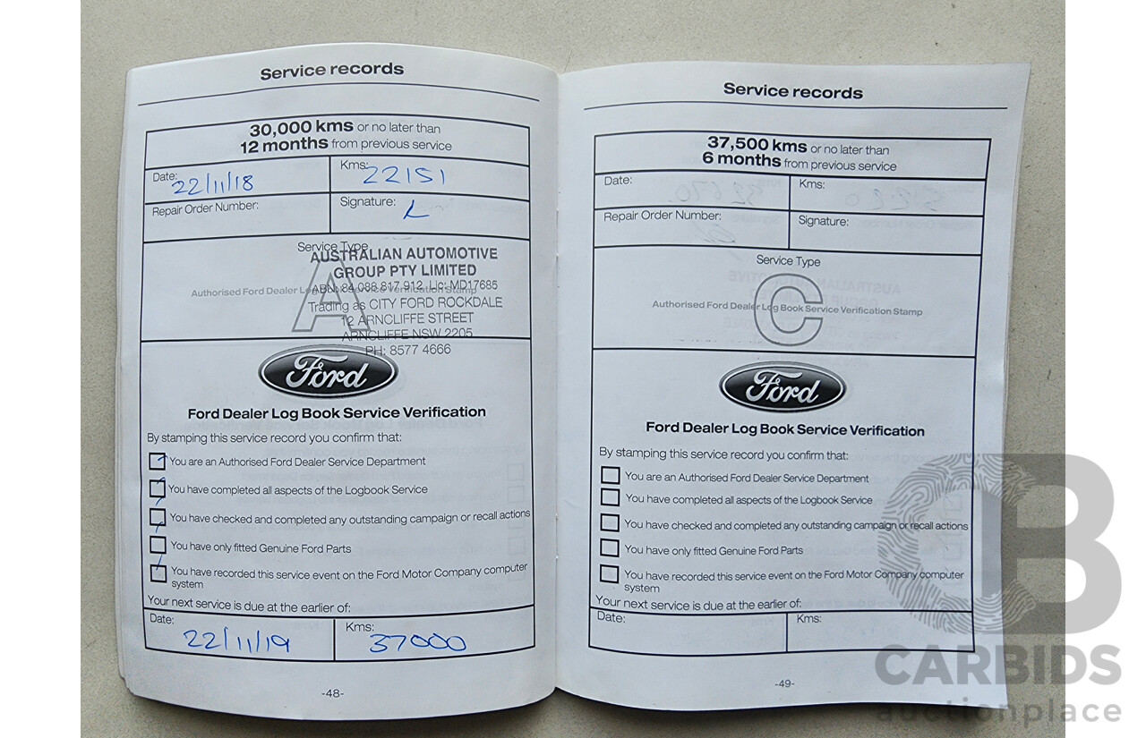 4/2016 Ford Fiesta Sport WZ 5d Hatchback White 1.0L