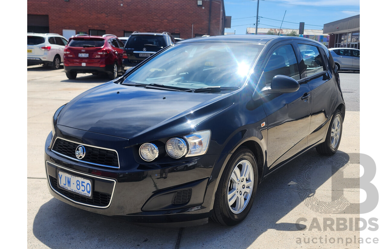 6/2013 Holden Barina CD TM MY13 5d Hatchback Black 1.6L