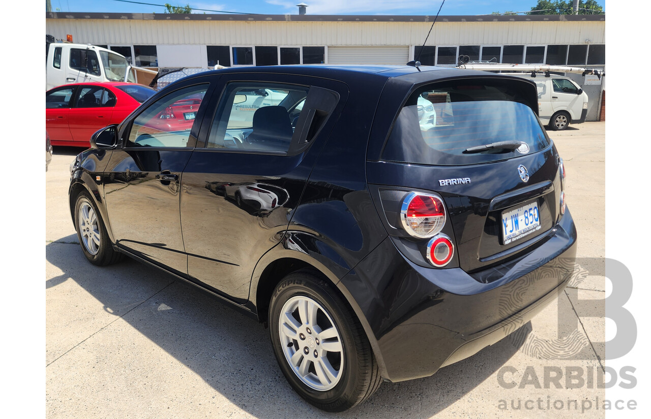 6/2013 Holden Barina CD TM MY13 5d Hatchback Black 1.6L