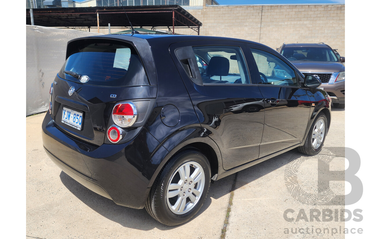 6/2013 Holden Barina CD TM MY13 5d Hatchback Black 1.6L