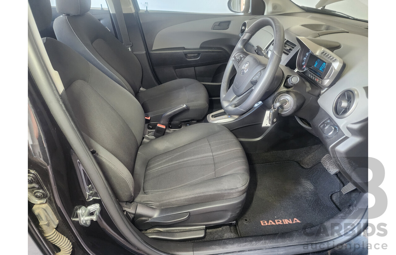 6/2013 Holden Barina CD TM MY13 5d Hatchback Black 1.6L