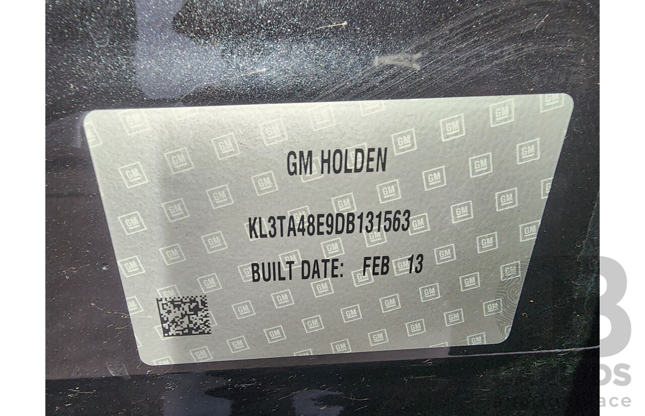 6/2013 Holden Barina CD TM MY13 5d Hatchback Black 1.6L