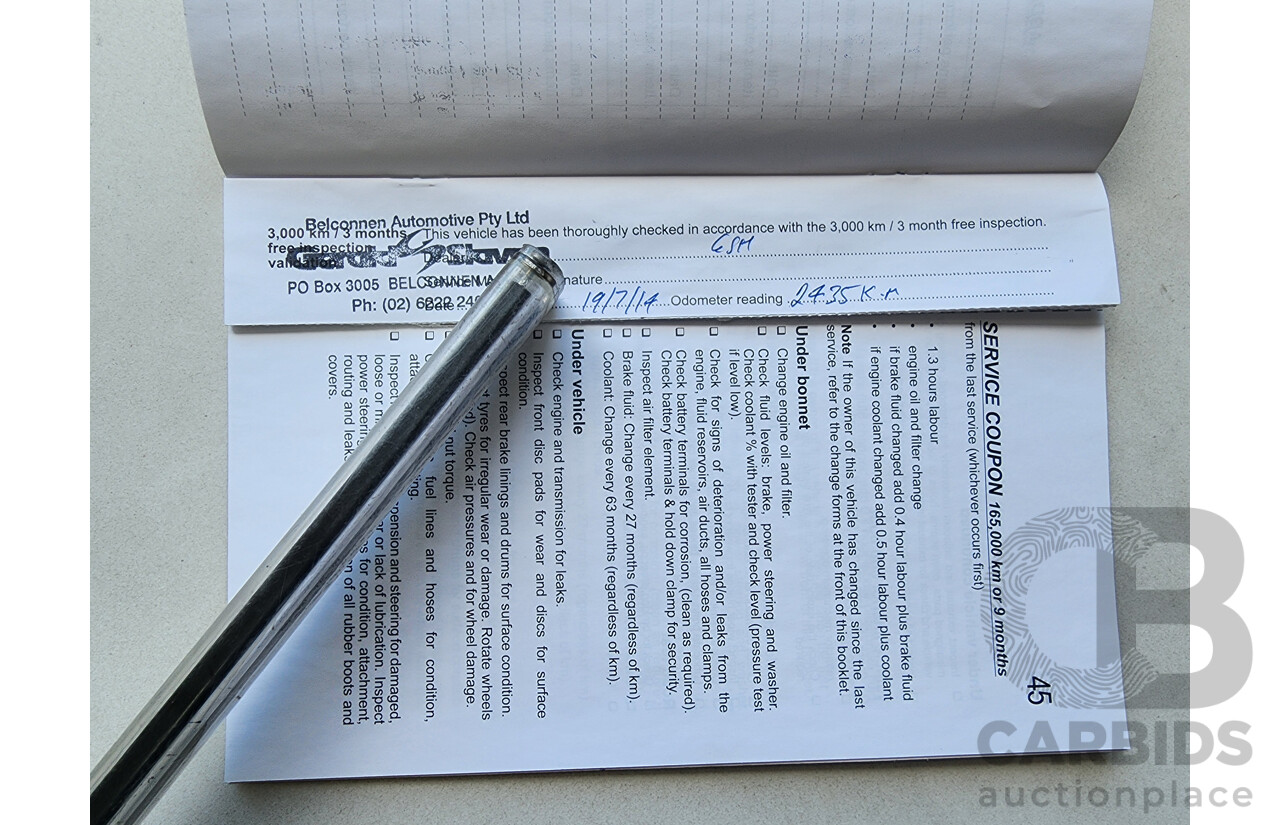 6/2013 Holden Barina CD TM MY13 5d Hatchback Black 1.6L