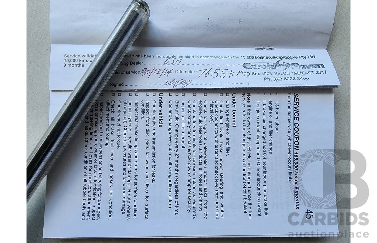 6/2013 Holden Barina CD TM MY13 5d Hatchback Black 1.6L