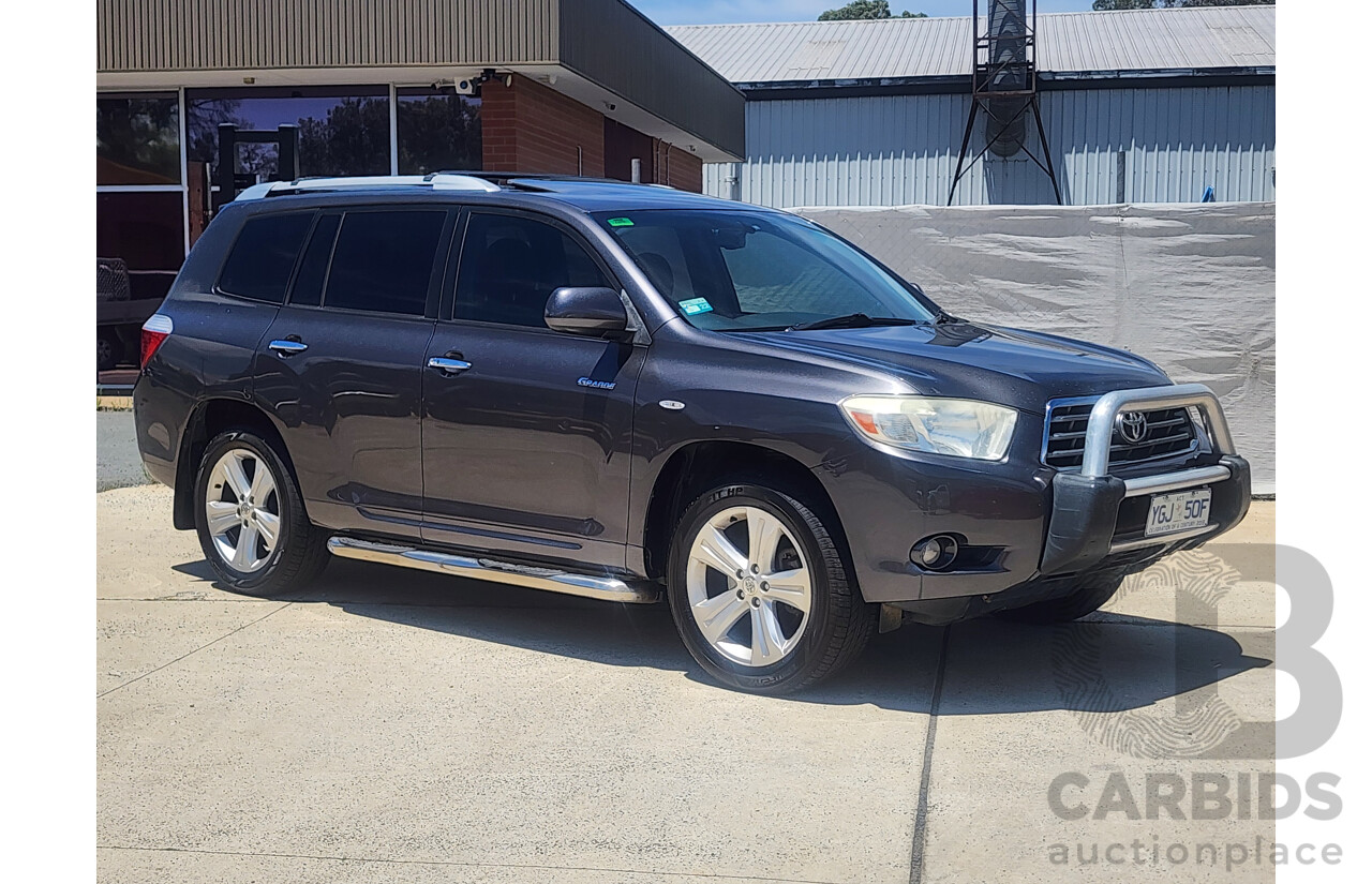 12/2008 Toyota Kluger Grande (4x4) GSU45R 4d Wagon Grey 3.5L