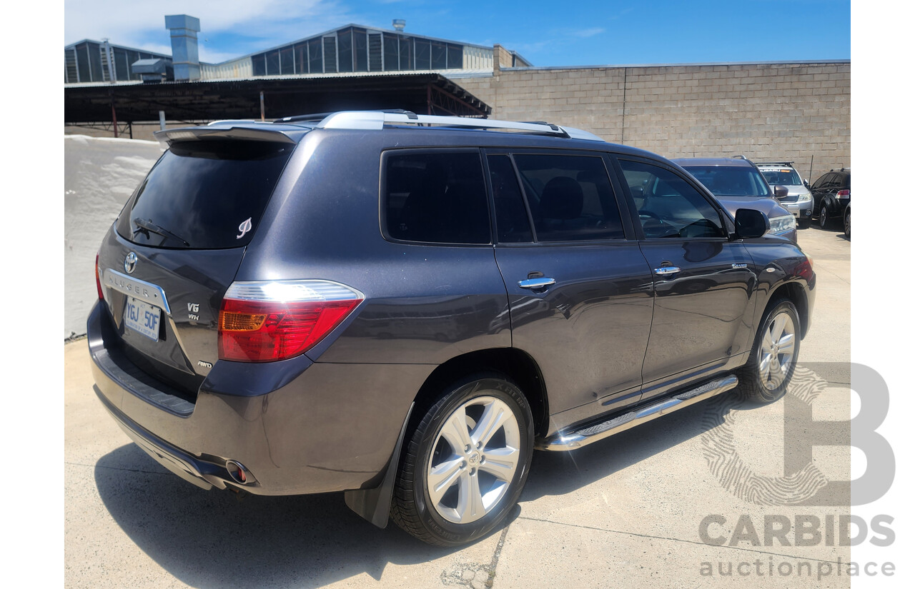 12/2008 Toyota Kluger Grande (4x4) GSU45R 4d Wagon Grey 3.5L