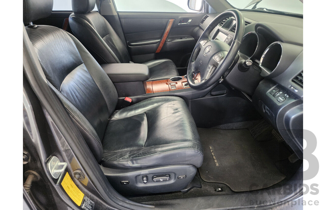 12/2008 Toyota Kluger Grande (4x4) GSU45R 4d Wagon Grey 3.5L