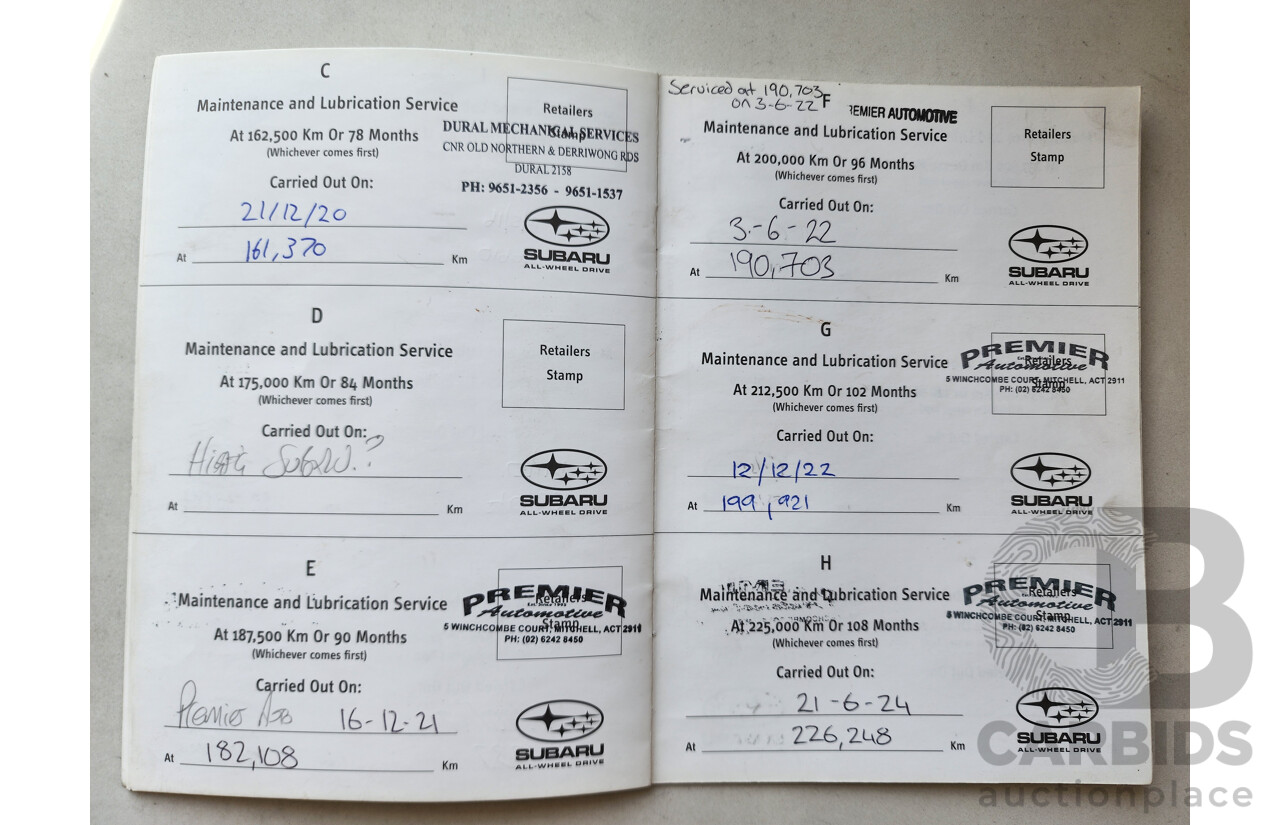 7/2010 Subaru Outback 2.5i MY10 4d Wagon White 2.5L