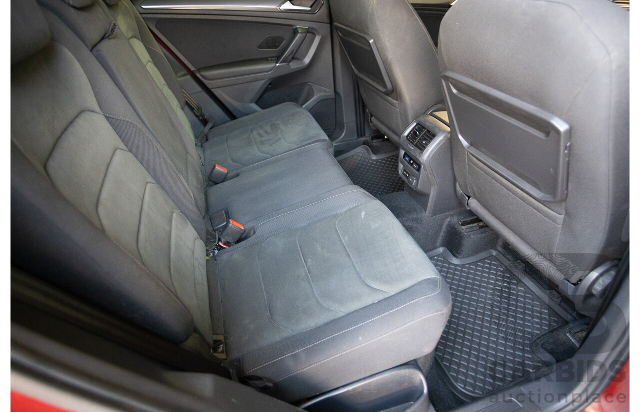 1/2018 Volkswagen Tiguan 162 TSI Sportline (AWD) 5NA MY18 4D Wagon Ruby Red Metallic Turbo 2.0L