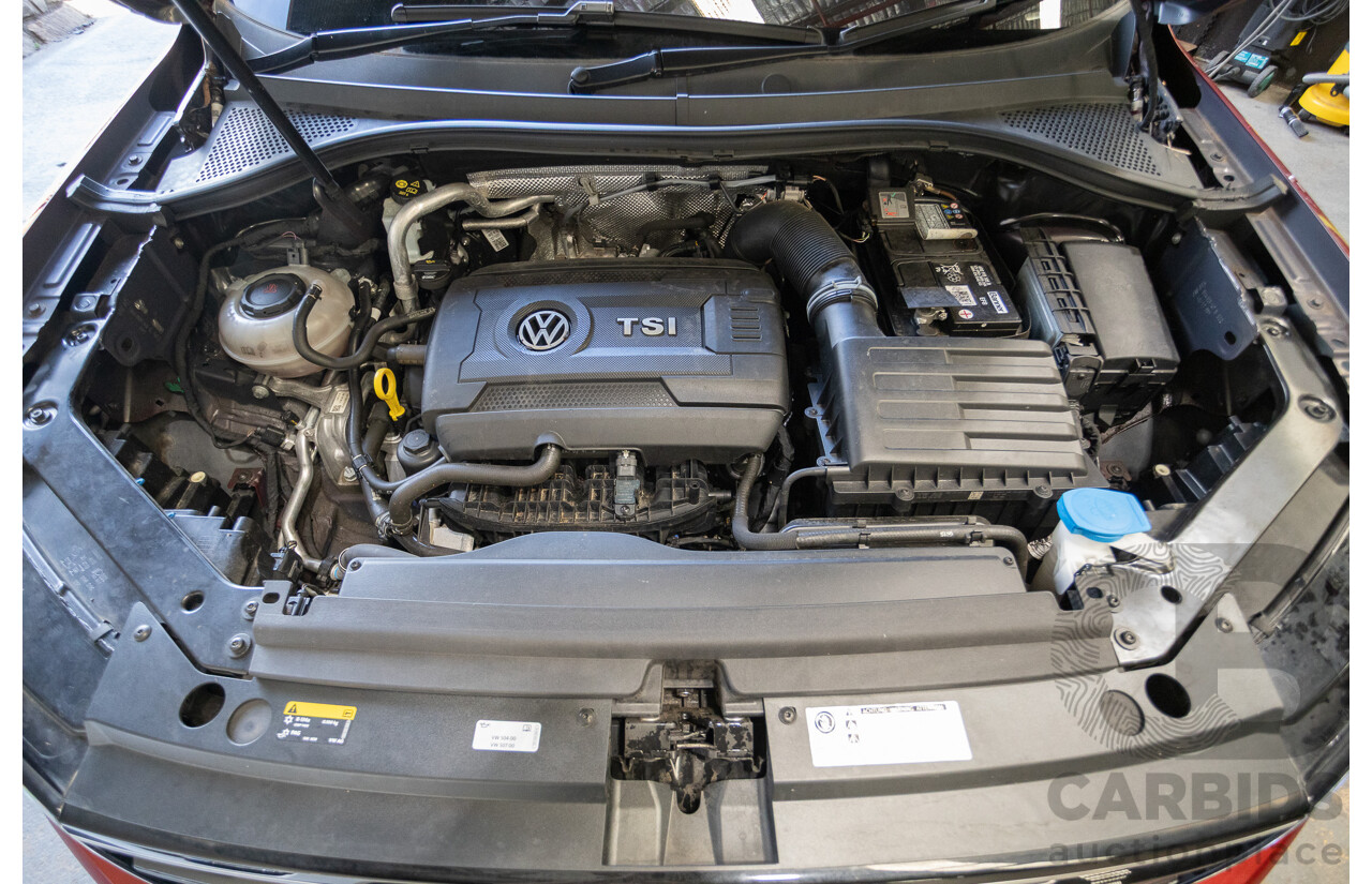 1/2018 Volkswagen Tiguan 162 TSI Sportline (AWD) 5NA MY18 4D Wagon Ruby Red Metallic Turbo 2.0L