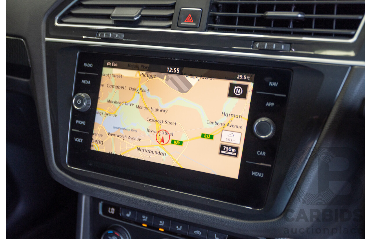 1/2018 Volkswagen Tiguan 162 TSI Sportline (AWD) 5NA MY18 4D Wagon Ruby Red Metallic Turbo 2.0L