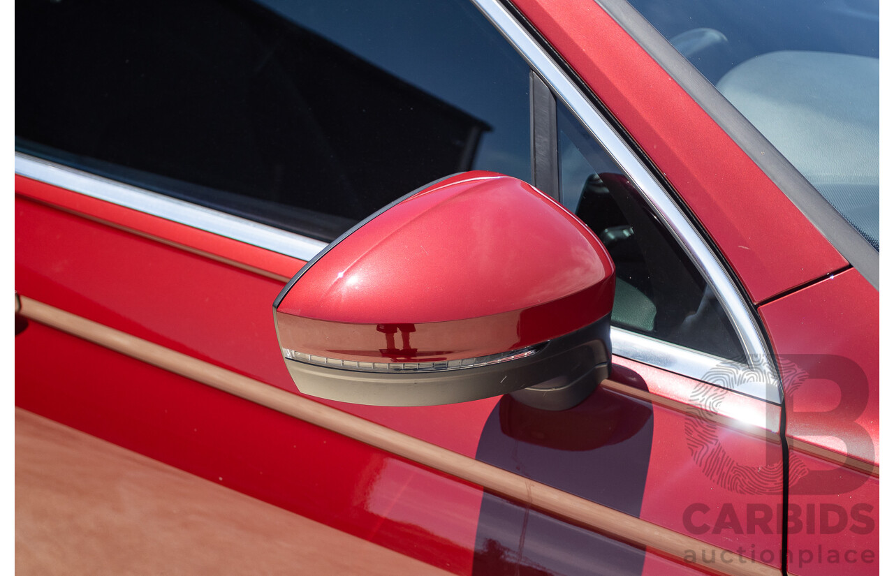 1/2018 Volkswagen Tiguan 162 TSI Sportline (AWD) 5NA MY18 4D Wagon Ruby Red Metallic Turbo 2.0L