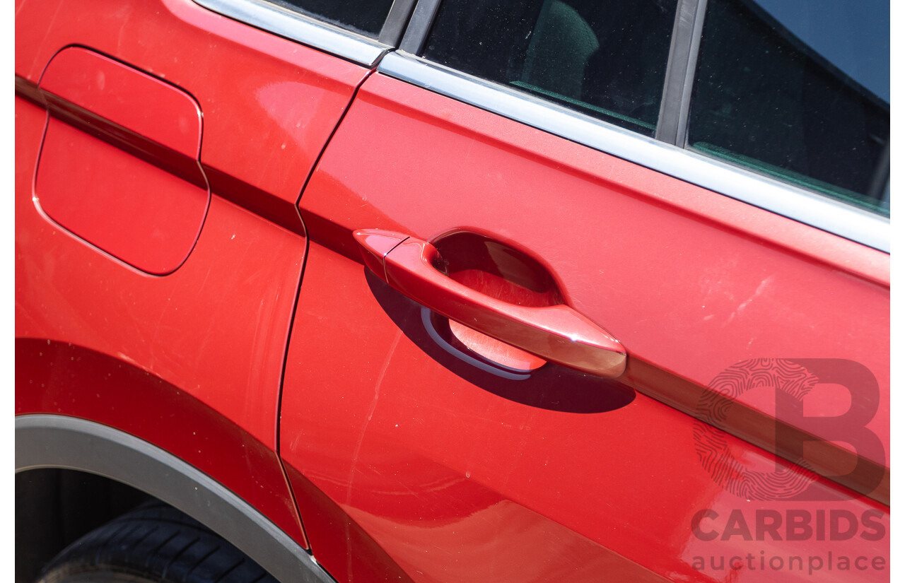 1/2018 Volkswagen Tiguan 162 TSI Sportline (AWD) 5NA MY18 4D Wagon Ruby Red Metallic Turbo 2.0L