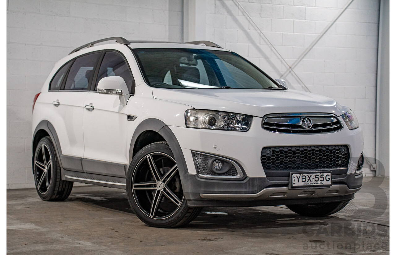 3/2014 Holden Captiva 7 LTZ (AWD) CG MY15 4d Wagon Summit White V6 3.0L - 7 Seater