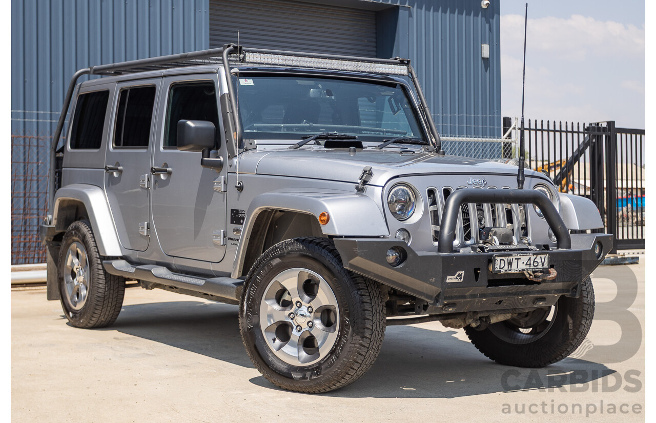 1/2018 Jeep Wrangler Unlimited Overland (4x4) JK MY18 4D Hardtop Billet Silver Metallic V8 5.7L