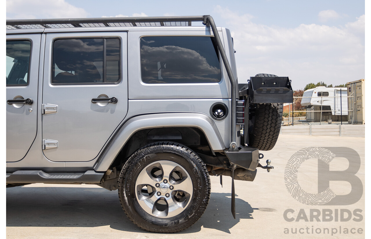 1/2018 Jeep Wrangler Unlimited Overland (4x4) JK MY18 4D Hardtop Billet Silver Metallic V8 5.7L