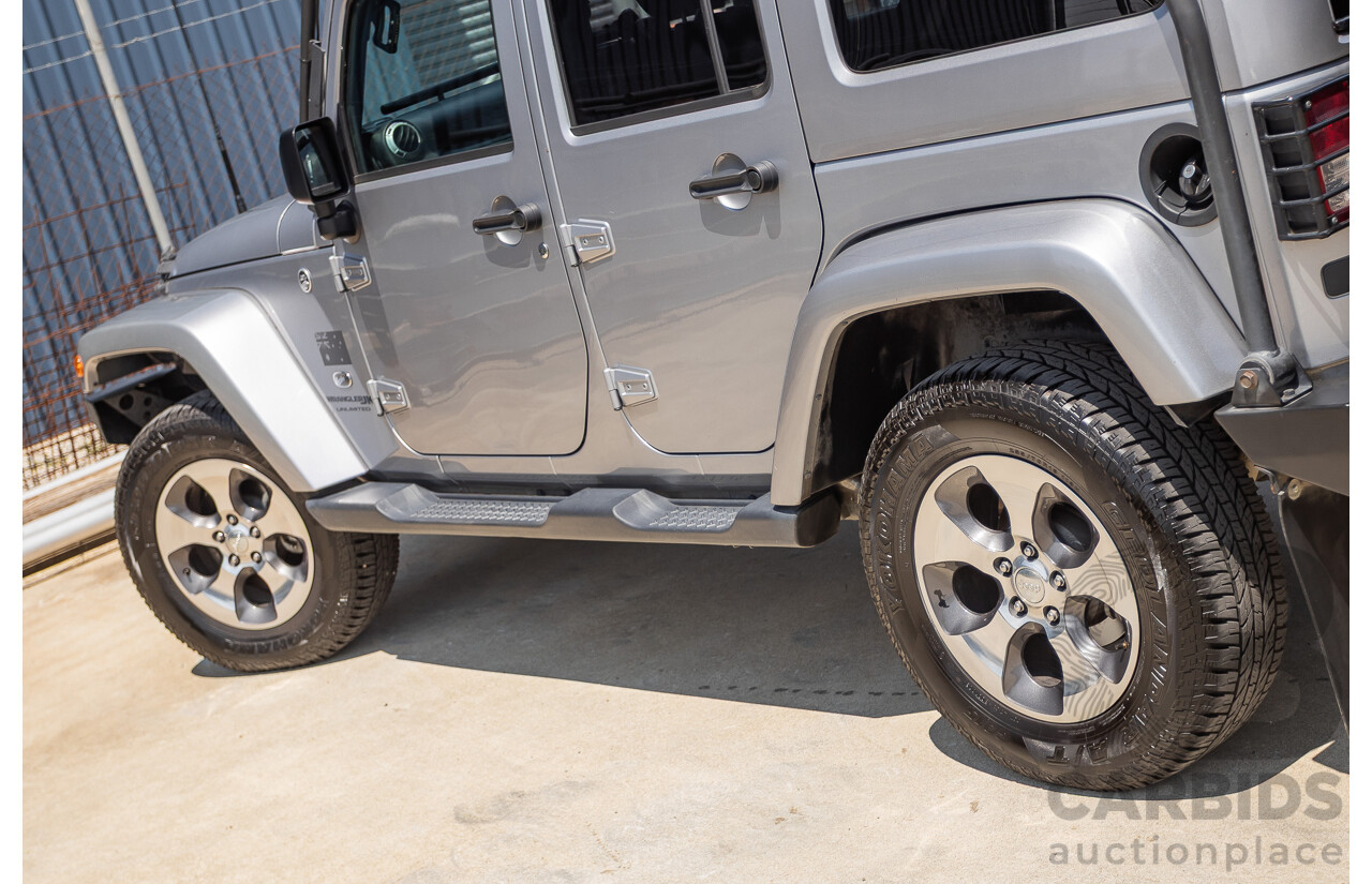 1/2018 Jeep Wrangler Unlimited Overland (4x4) JK MY18 4D Hardtop Billet Silver Metallic V8 5.7L