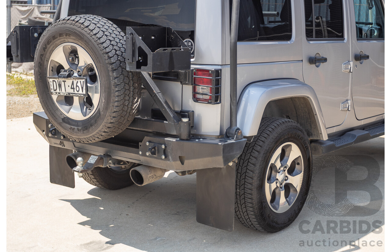 1/2018 Jeep Wrangler Unlimited Overland (4x4) JK MY18 4D Hardtop Billet Silver Metallic V8 5.7L