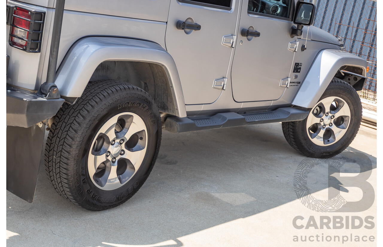 1/2018 Jeep Wrangler Unlimited Overland (4x4) JK MY18 4D Hardtop Billet Silver Metallic V8 5.7L