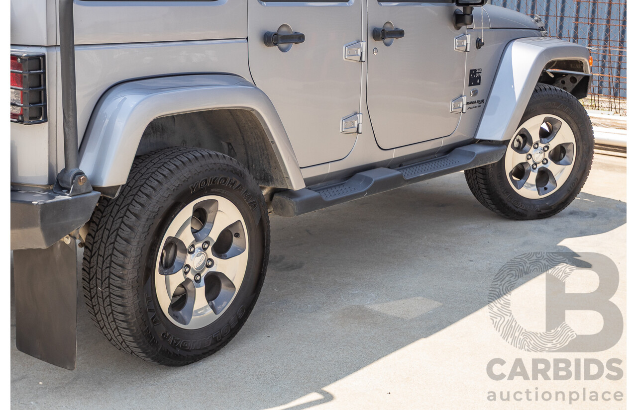 1/2018 Jeep Wrangler Unlimited Overland (4x4) JK MY18 4D Hardtop Billet Silver Metallic V8 5.7L