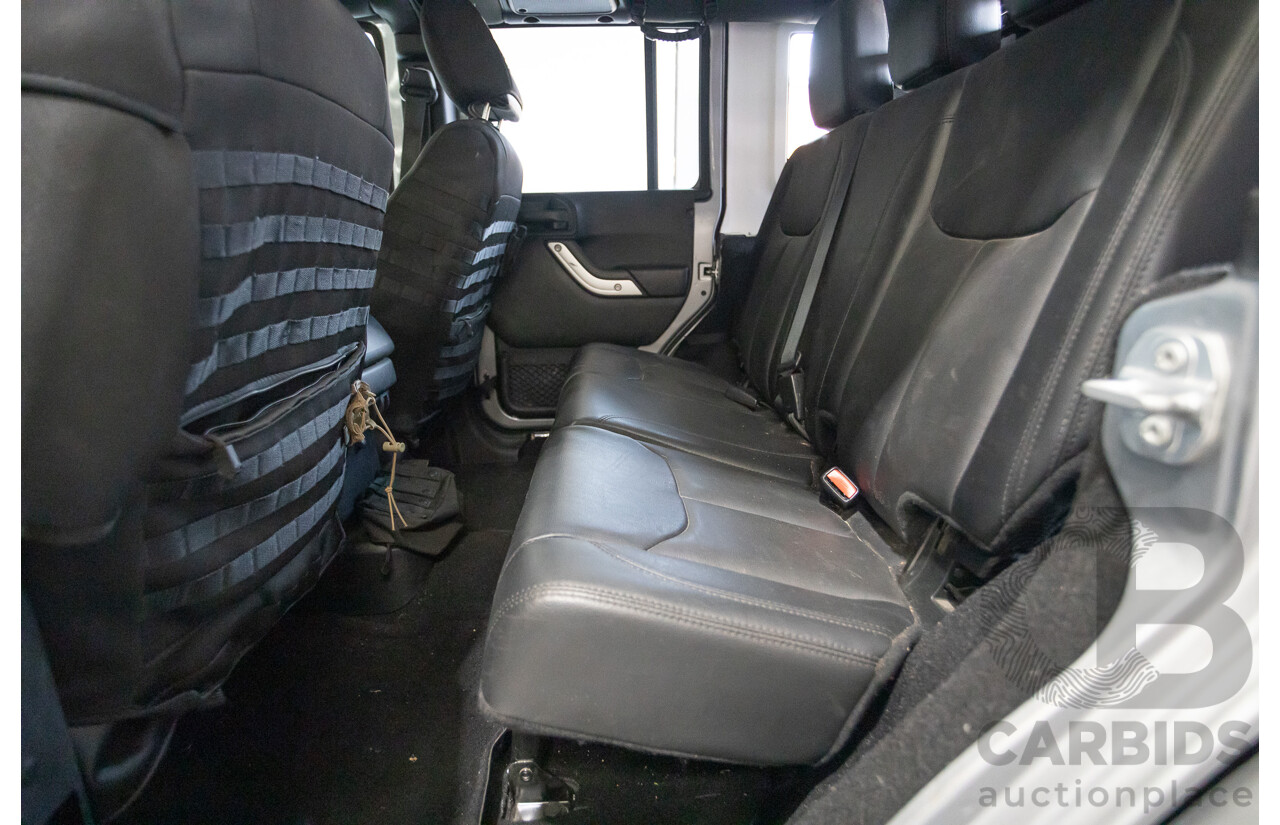 1/2018 Jeep Wrangler Unlimited Overland (4x4) JK MY18 4D Hardtop Billet Silver Metallic V8 5.7L