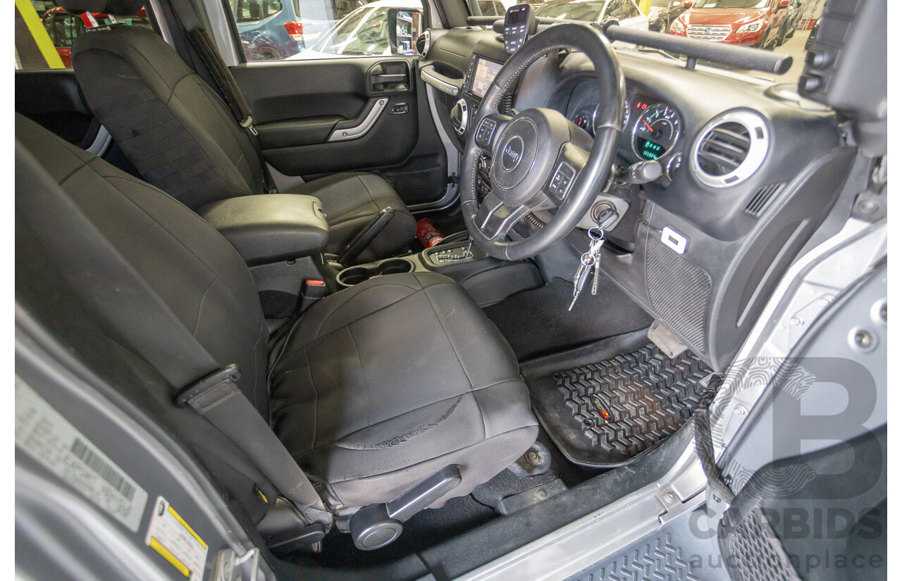 1/2018 Jeep Wrangler Unlimited Overland (4x4) JK MY18 4D Hardtop Billet Silver Metallic V8 5.7L