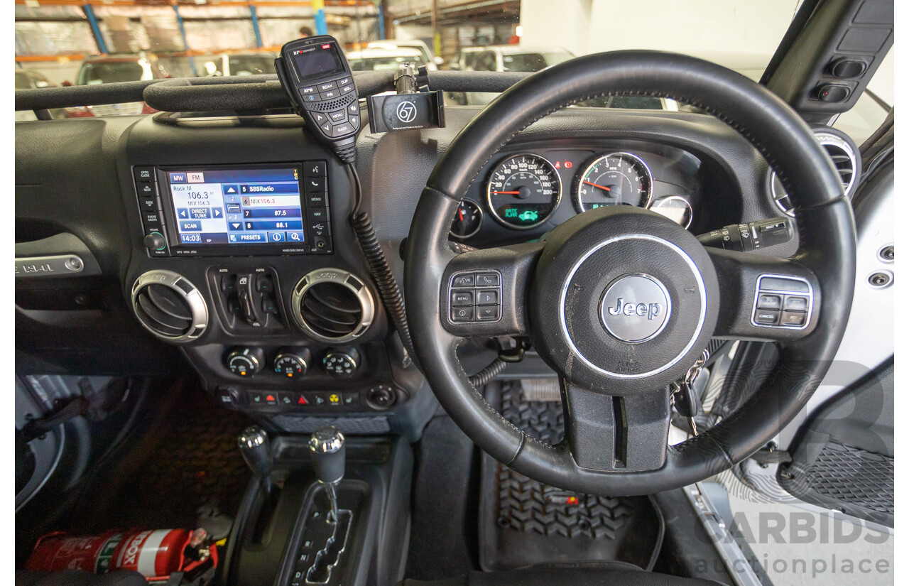 1/2018 Jeep Wrangler Unlimited Overland (4x4) JK MY18 4D Hardtop Billet Silver Metallic V8 5.7L