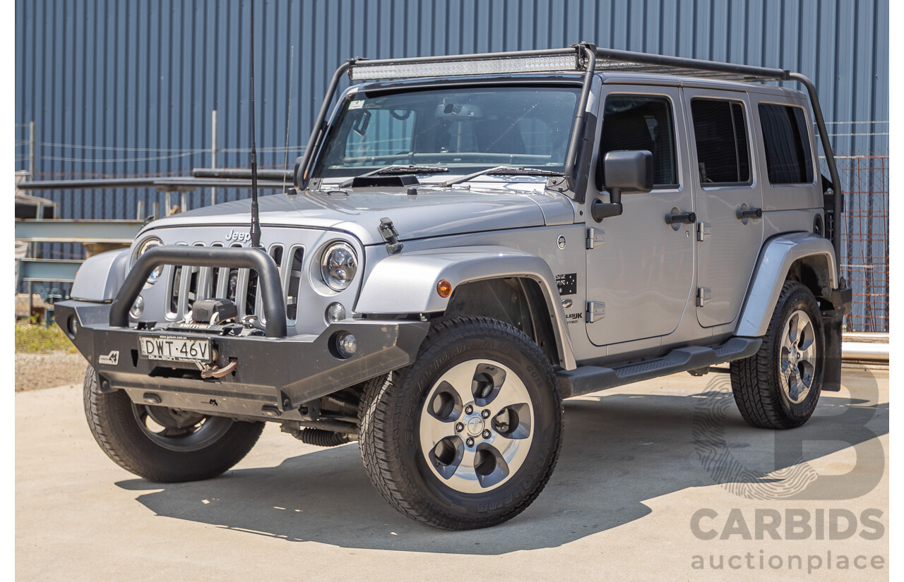 1/2018 Jeep Wrangler Unlimited Overland (4x4) JK MY18 4D Hardtop Billet Silver Metallic V8 5.7L