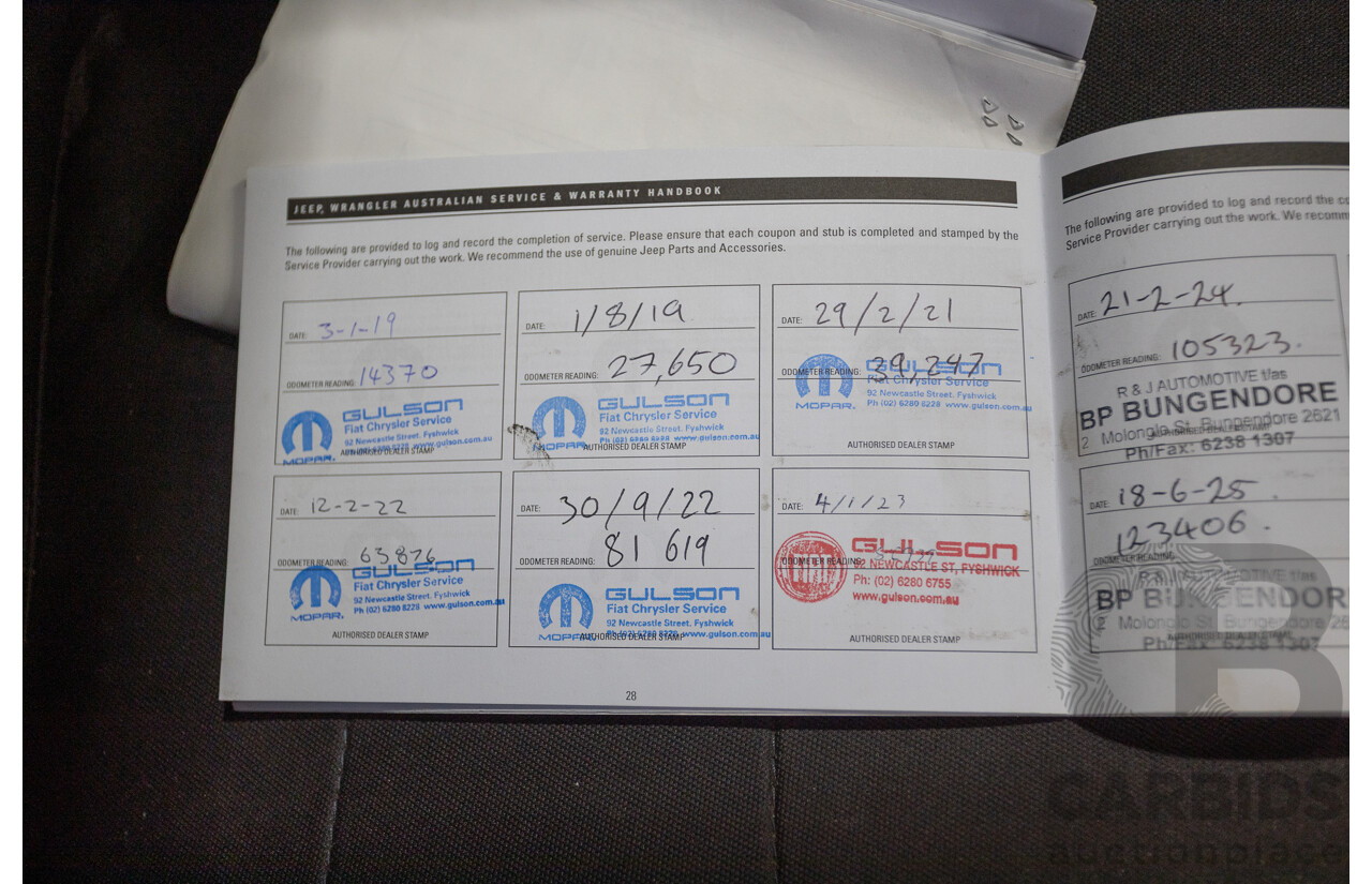 1/2018 Jeep Wrangler Unlimited Overland (4x4) JK MY18 4D Hardtop Billet Silver Metallic V8 5.7L