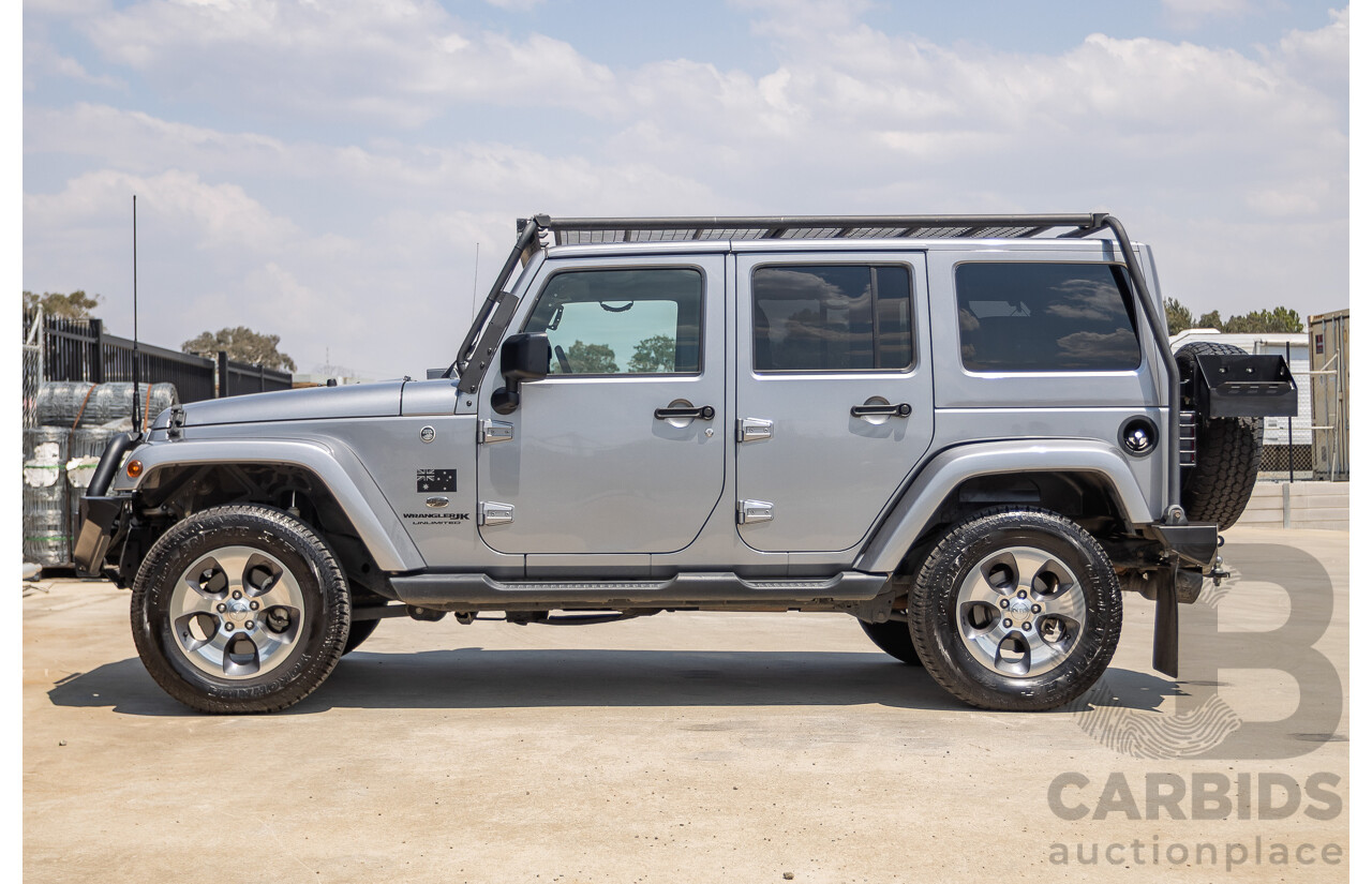 1/2018 Jeep Wrangler Unlimited Overland (4x4) JK MY18 4D Hardtop Billet Silver Metallic V8 5.7L