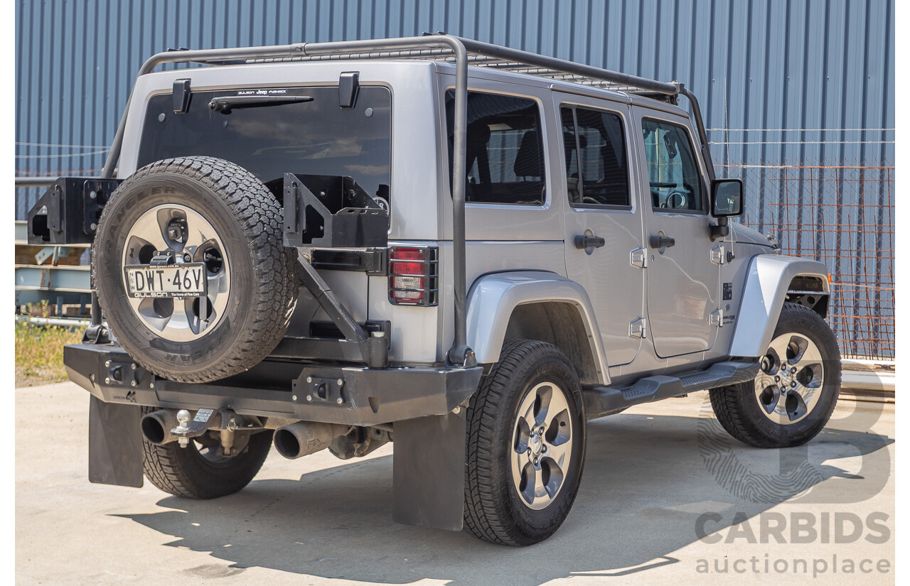 1/2018 Jeep Wrangler Unlimited Overland (4x4) JK MY18 4D Hardtop Billet Silver Metallic V8 5.7L