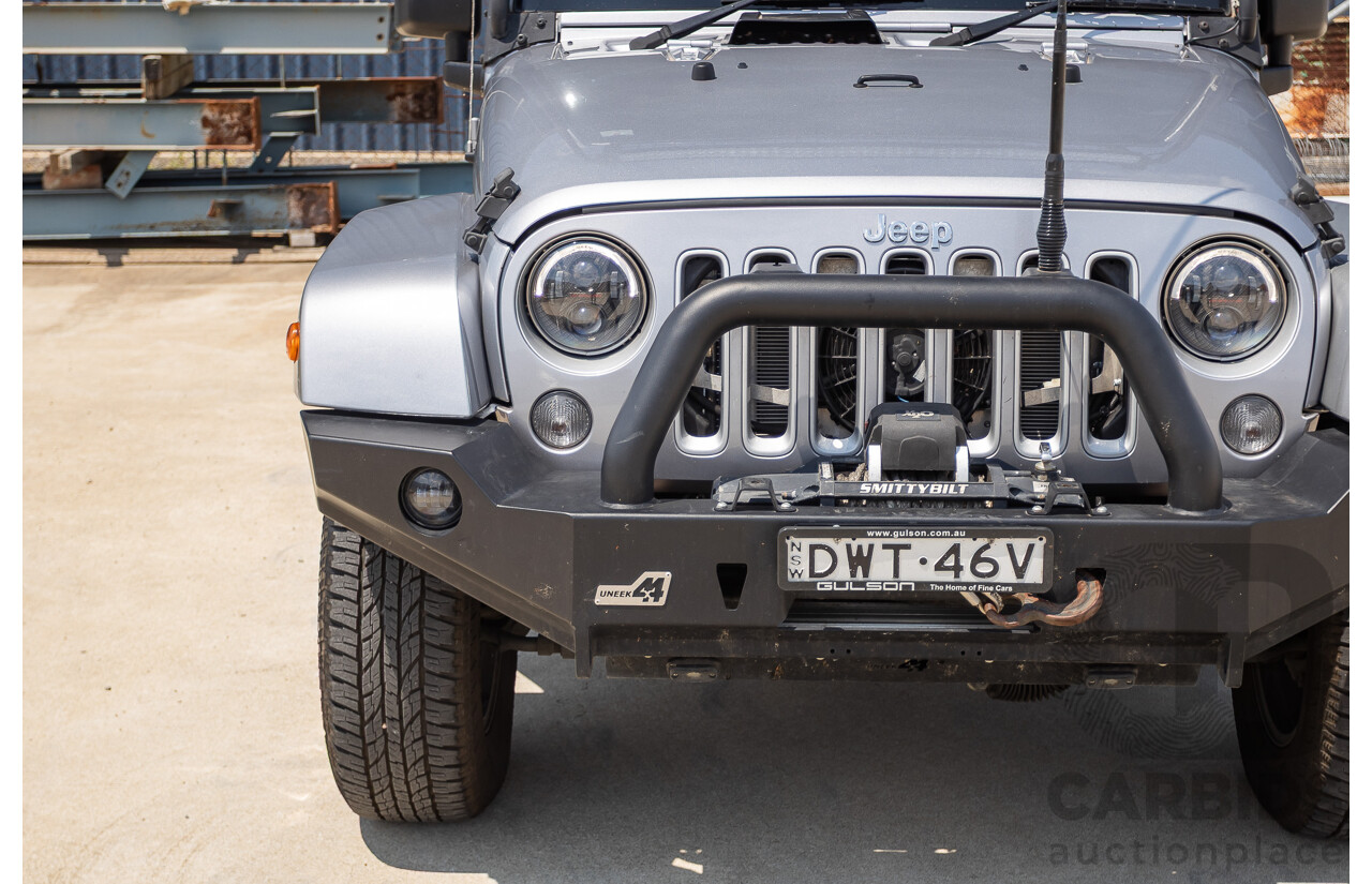 1/2018 Jeep Wrangler Unlimited Overland (4x4) JK MY18 4D Hardtop Billet Silver Metallic V8 5.7L