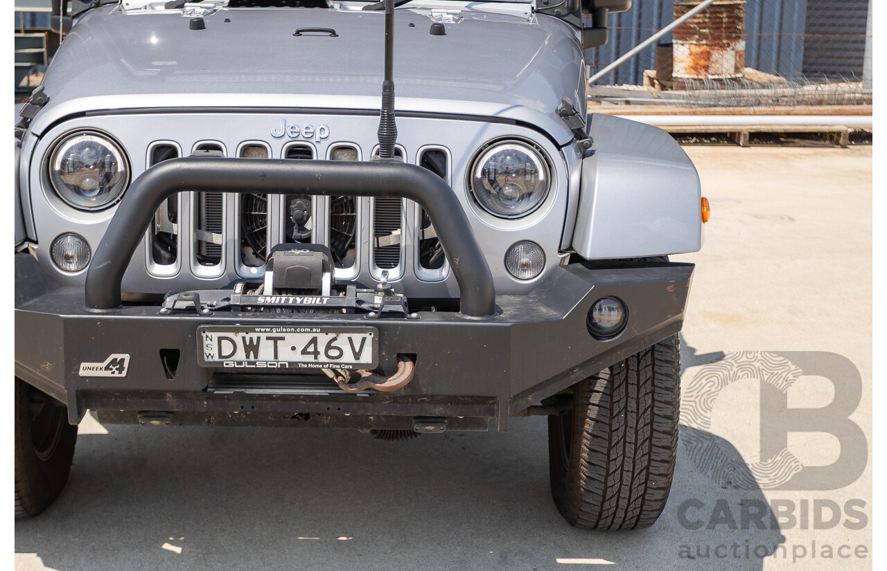 1/2018 Jeep Wrangler Unlimited Overland (4x4) JK MY18 4D Hardtop Billet Silver Metallic V8 5.7L