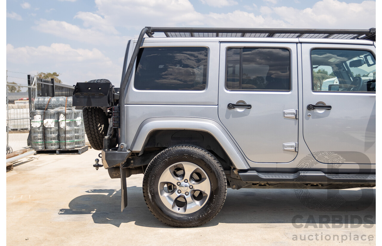 1/2018 Jeep Wrangler Unlimited Overland (4x4) JK MY18 4D Hardtop Billet Silver Metallic V8 5.7L