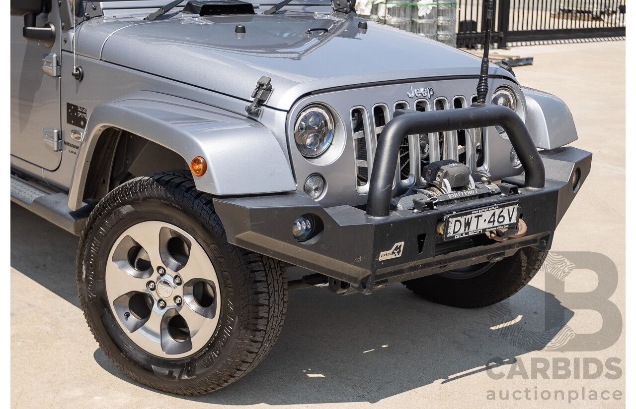 1/2018 Jeep Wrangler Unlimited Overland (4x4) JK MY18 4D Hardtop Billet Silver Metallic V8 5.7L