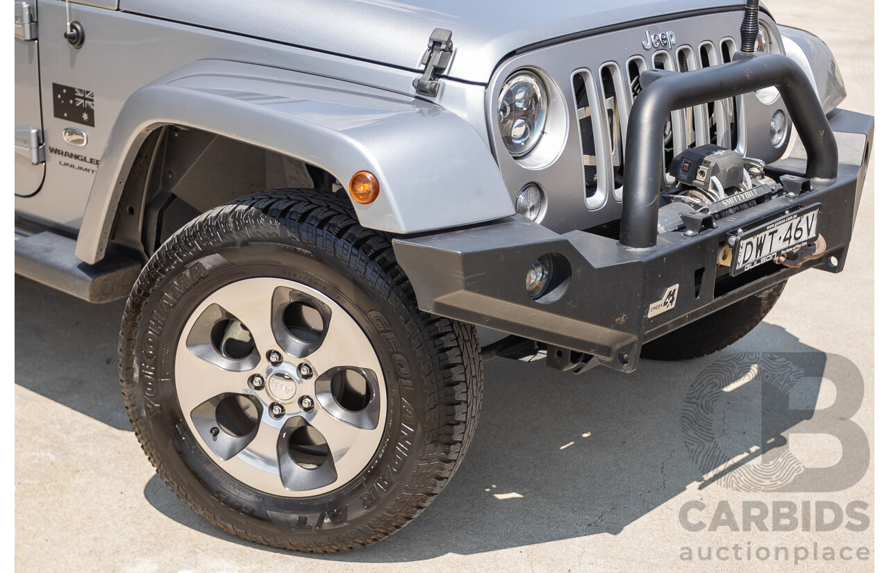 1/2018 Jeep Wrangler Unlimited Overland (4x4) JK MY18 4D Hardtop Billet Silver Metallic V8 5.7L