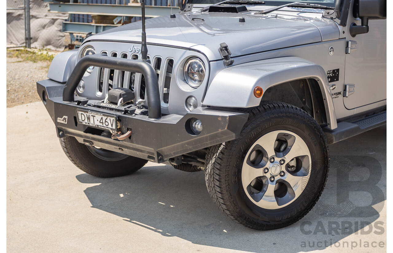 1/2018 Jeep Wrangler Unlimited Overland (4x4) JK MY18 4D Hardtop Billet Silver Metallic V8 5.7L