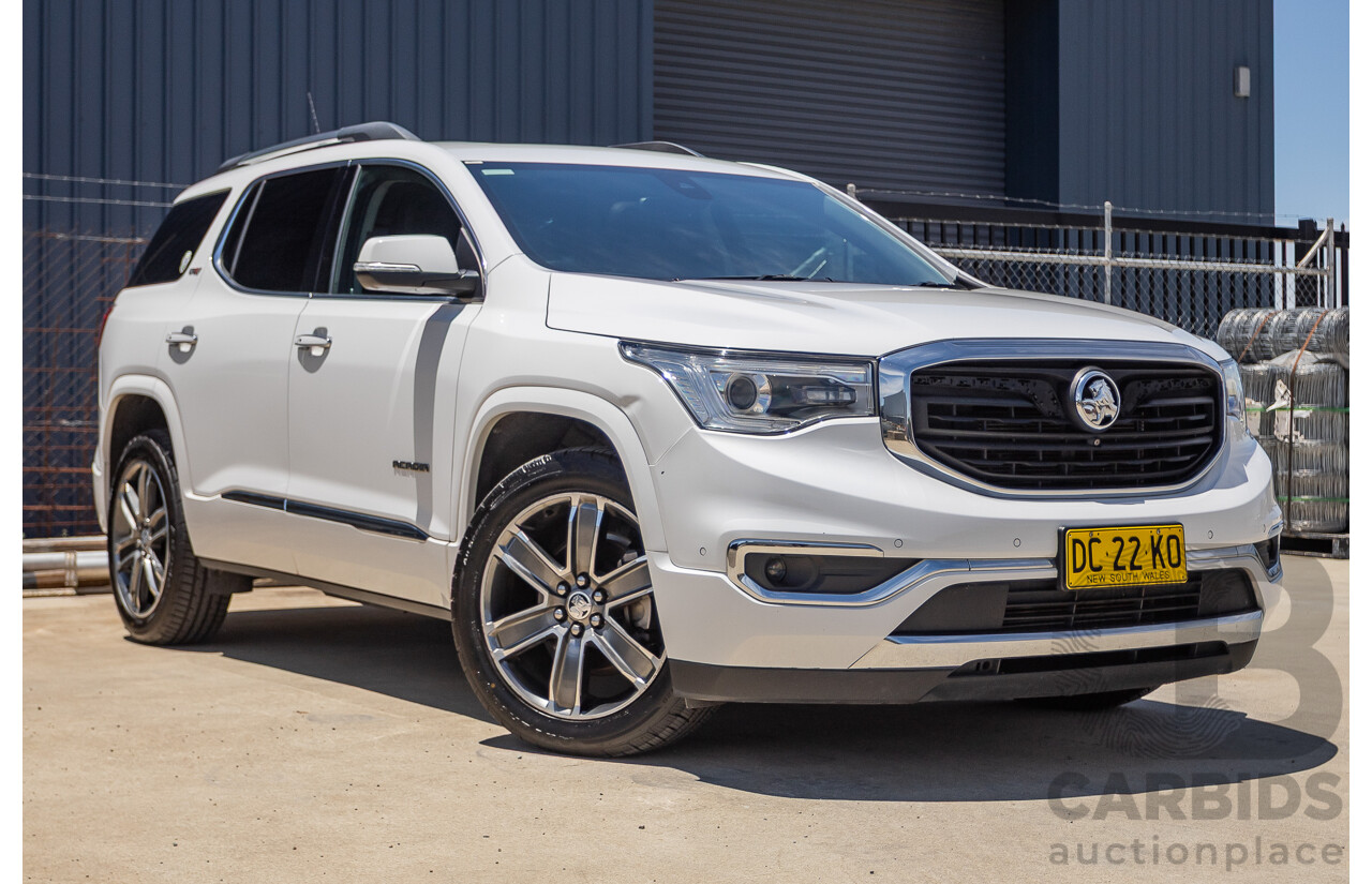 5/2019 Holden Acadia LTZ-V AC MY19 4D Wagon Summit White V6 3.6L - 7 seater