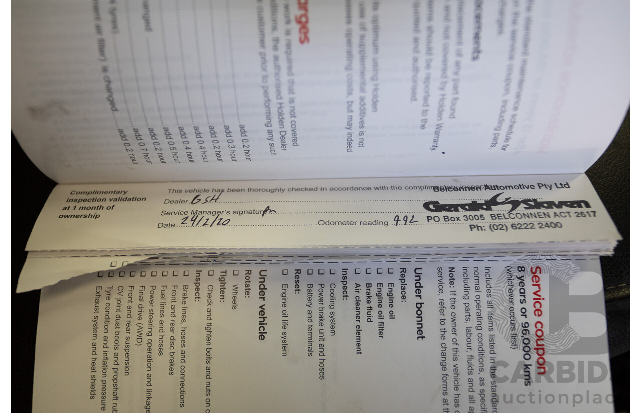 5/2019 Holden Acadia LTZ-V AC MY19 4D Wagon Summit White V6 3.6L - 7 seater