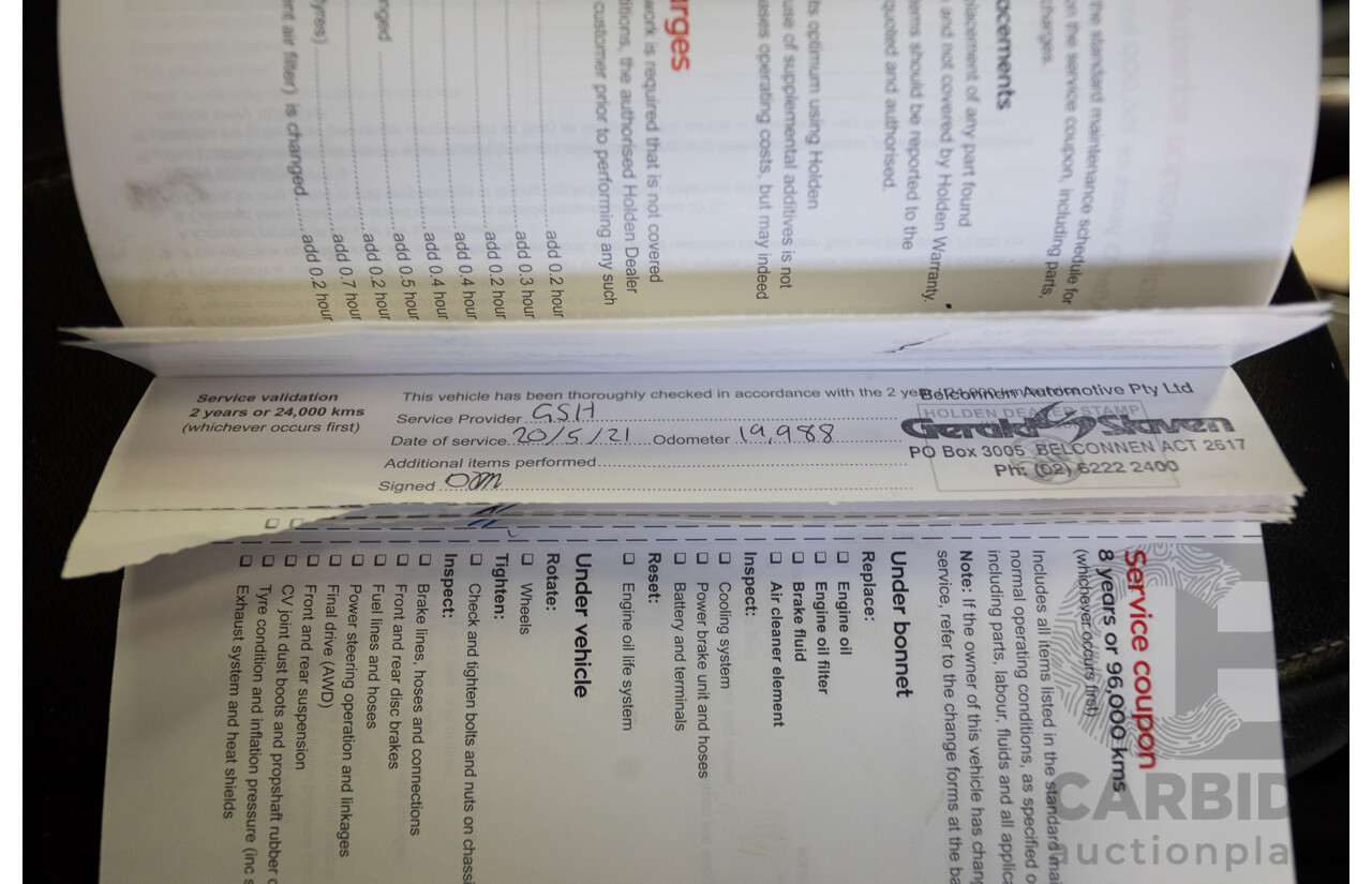 5/2019 Holden Acadia LTZ-V AC MY19 4D Wagon Summit White V6 3.6L - 7 seater